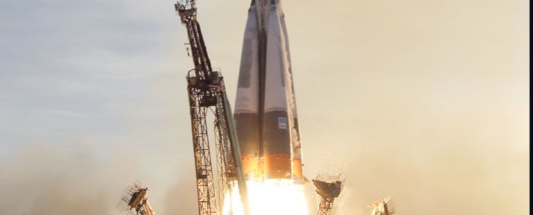 spacial launch vehicle taking off