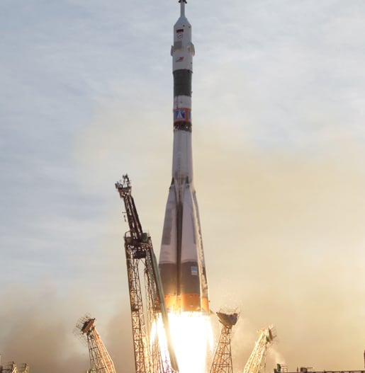 spacial launch vehicle taking off